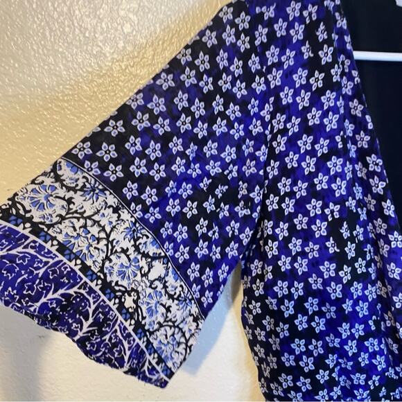 Lovers + Friends Isabelle Romper in Royal Scarf Size Small - Picture 6 of 9